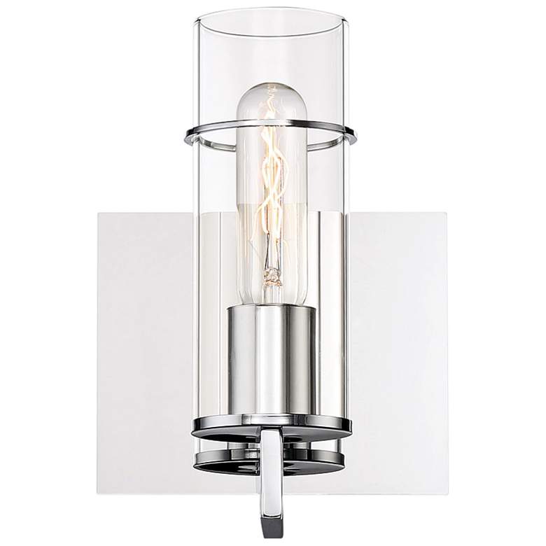 Image 1 Eurofase Pista 9 inch High Chrome Wall Sconce