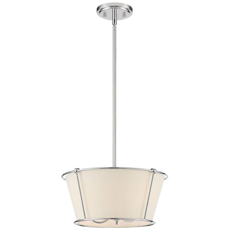 Image 1 Eurofase Pulito 10.50 In. x 15 In. 3 Light Pendant in Polished Nickel