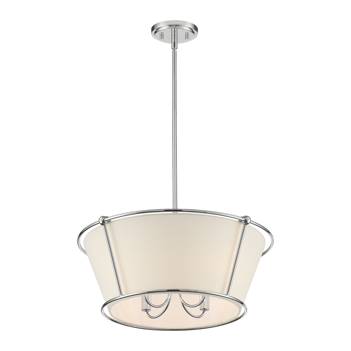 Image 2 Eurofase Pulito 12.75 In. x 21 In. 4 Light Pendant in Polished Nickel more views