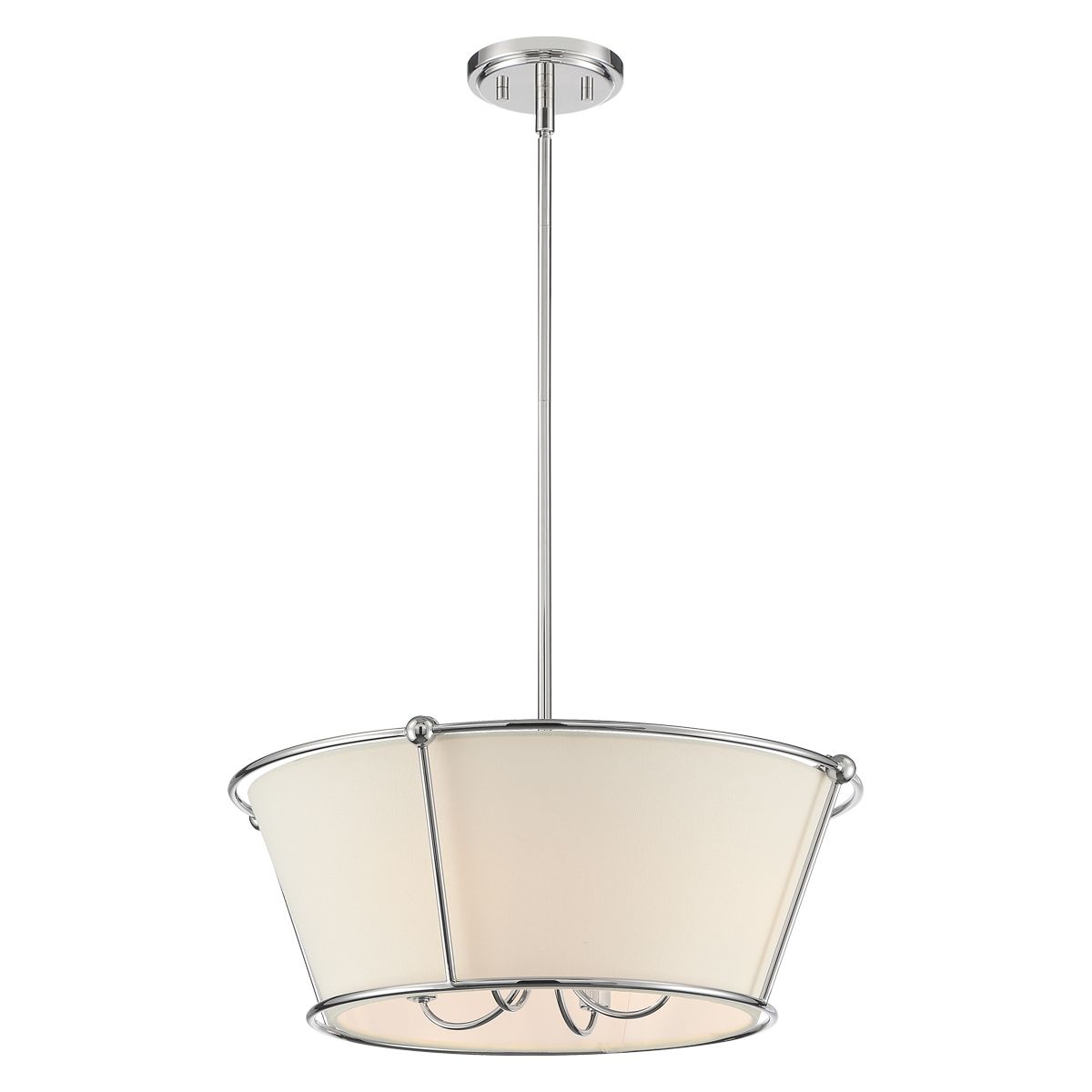 Image 3 Eurofase Pulito 12.75 In. x 21 In. 4 Light Pendant in Polished Nickel more views