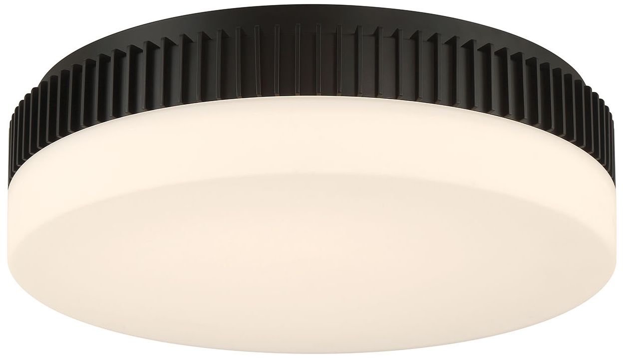 Image 3 Eurofase Purgos 18" Integrated LED Flush Mount - Antique Brass more views