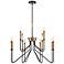 Eurofase Rado 31 1/4" Wide Black 12-Light 2-Tier Chandelier