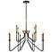 Eurofase Rado 31 1/4" Wide Black 12-Light 2-Tier Chandelier