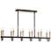 Eurofase Rado 47 1/4"W Black Kitchen Island Light Chandelier