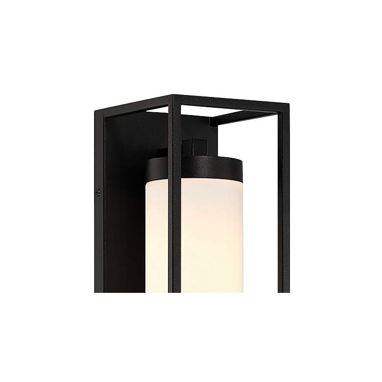 Image 2 Eurofase Ren 16 1/2" High Black Outdoor Lantern Wall Light more views