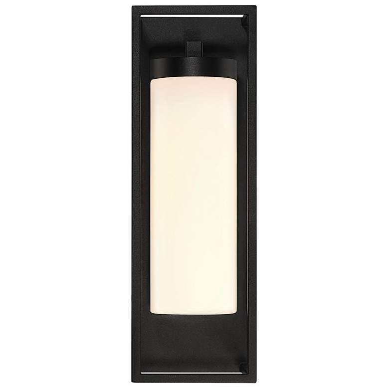 Image 3 Eurofase Ren 16 1/2 inch High Black Outdoor Lantern Wall Light more views