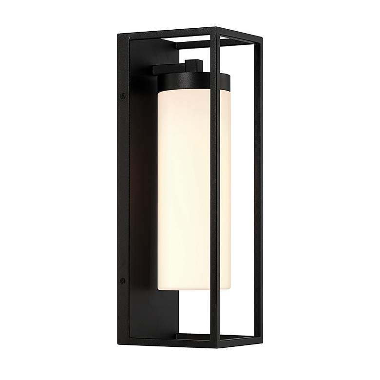 Image 4 Eurofase Ren 16 1/2 inch High Black Outdoor Lantern Wall Light more views