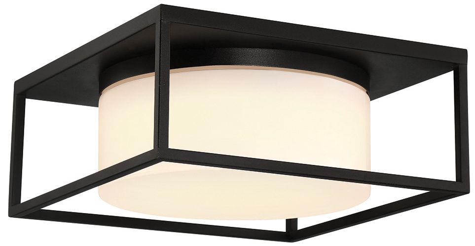 Eurofase REN, 2LT OUTDR FLUSHMNT, BLK