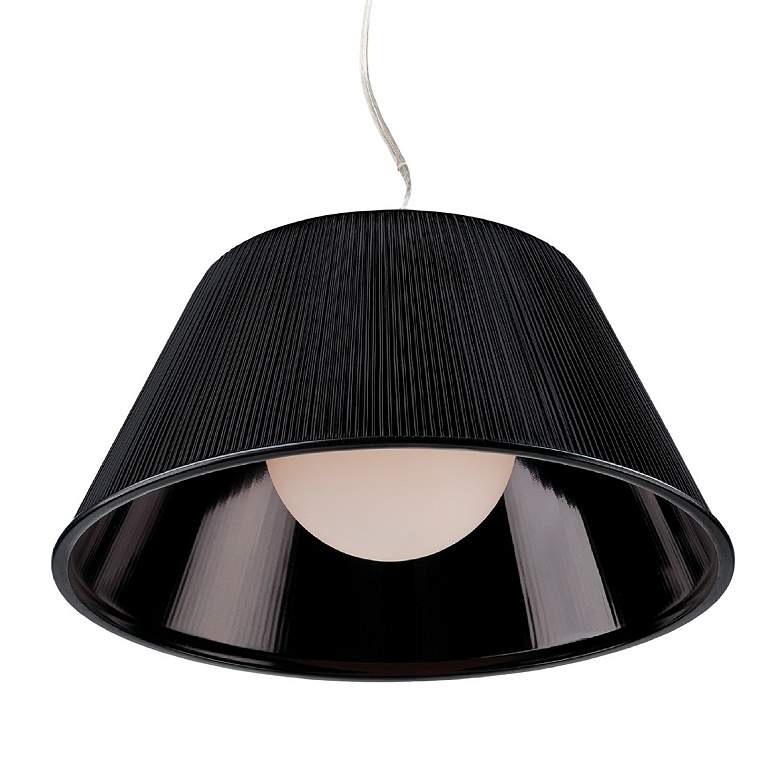 Image 2 Eurofase Ribo 9 In. x 19.50 In. Pendant in Chrome/Black more views