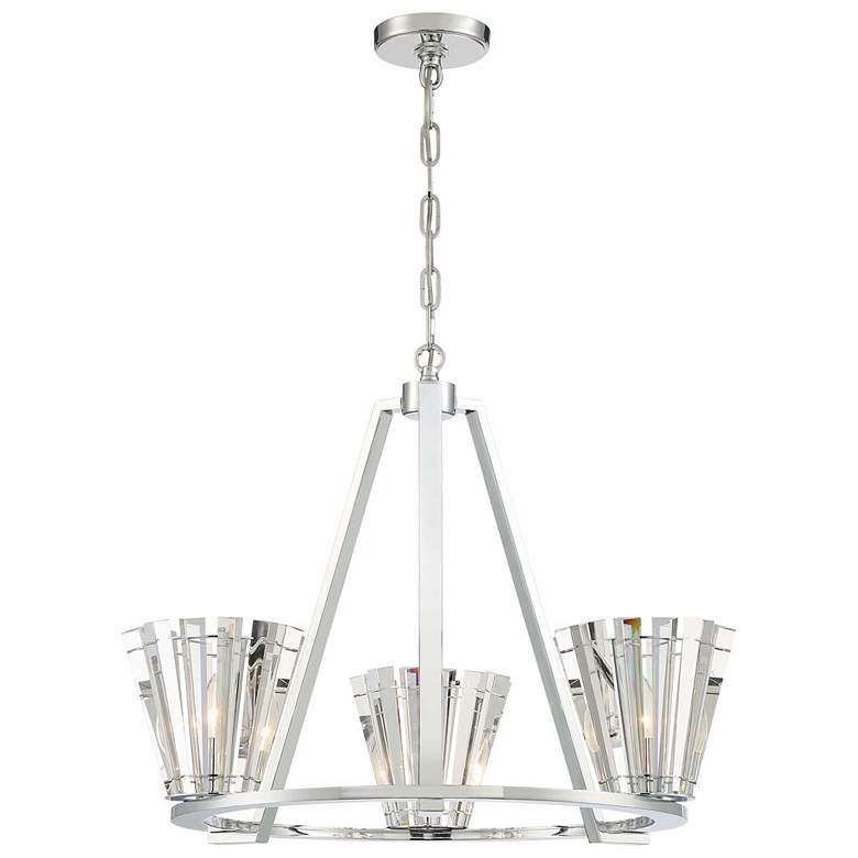 Image 1 Eurofase Ricca 21.25 In. x 28.50 In. Chandelier in Chrome