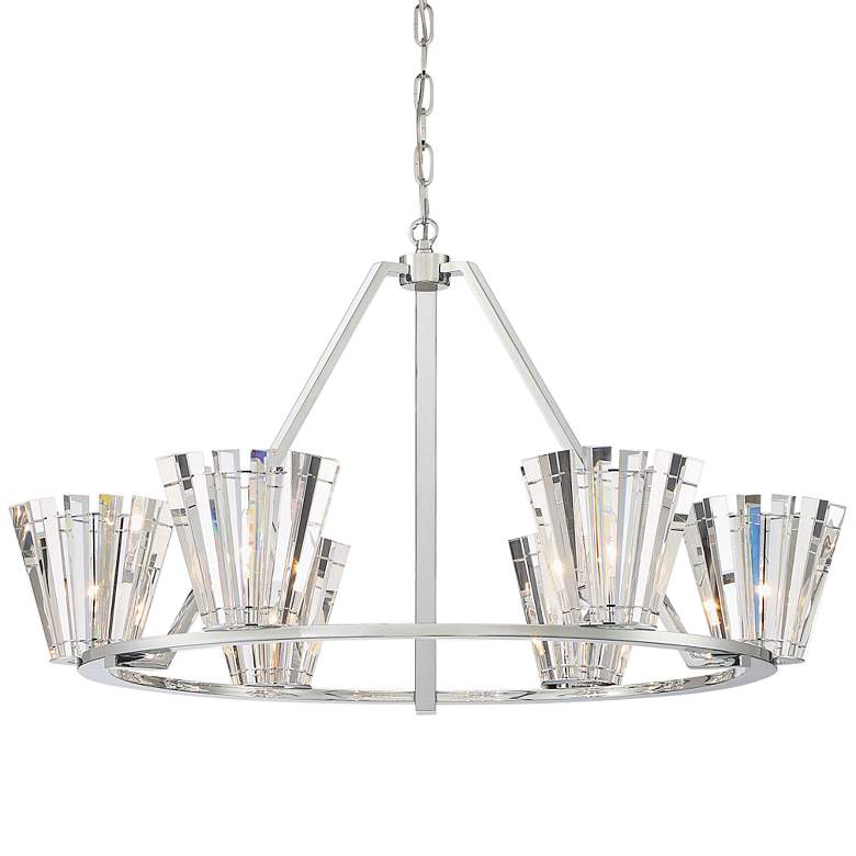 Image 2 Eurofase Ricca 21.25 In. x 37.75 In. Chandelier in Chrome