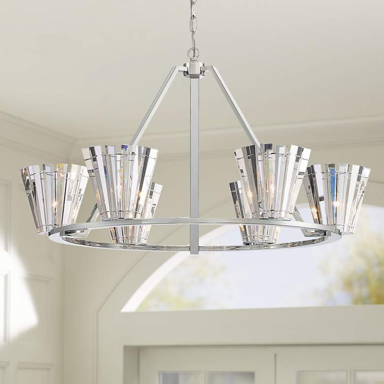Image 1 Eurofase Ricca 21.25 In. x 37.75 In. Chandelier in Chrome