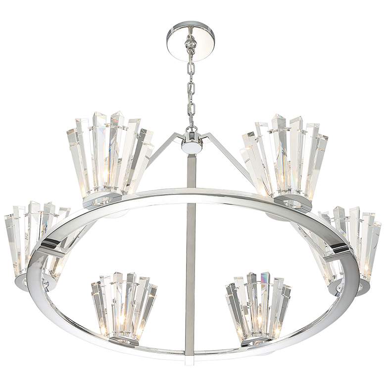 Image 3 Eurofase Ricca 21.25 In. x 37.75 In. Chandelier in Chrome more views