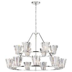 Eurofase Ricca 33 In. x 50.50 In. Chandelier in Chrome