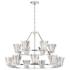 Eurofase Ricca 33 In. x 50.50 In. Chandelier in Chrome