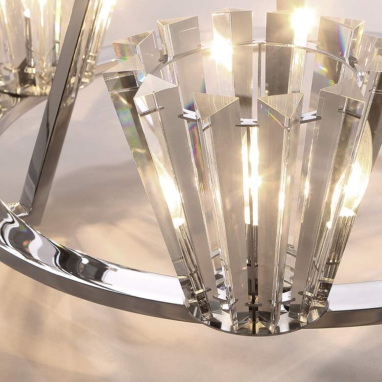 Image 2 Eurofase Ricca 33 In. x 50.50 In. Chandelier in Chrome more views