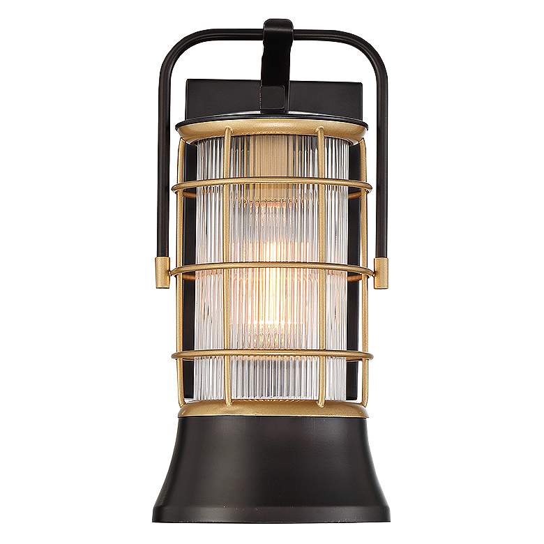 Image 1 Eurofase Rivamar 13 1/2" High Bronze Outdoor Wall Lantern