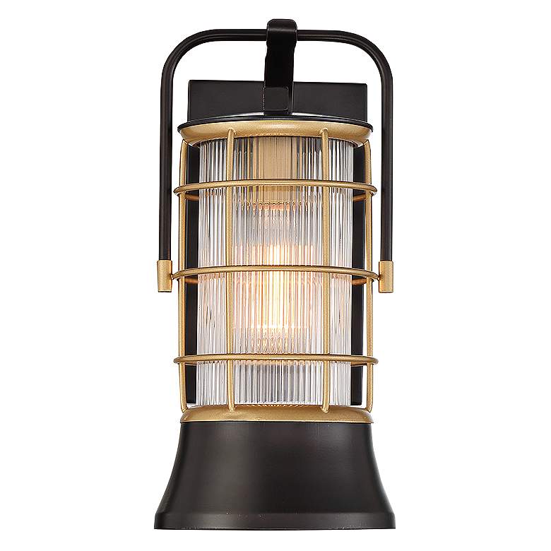 Image 1 Eurofase Rivamar 13 1/2 inch High Bronze Outdoor Wall Lantern