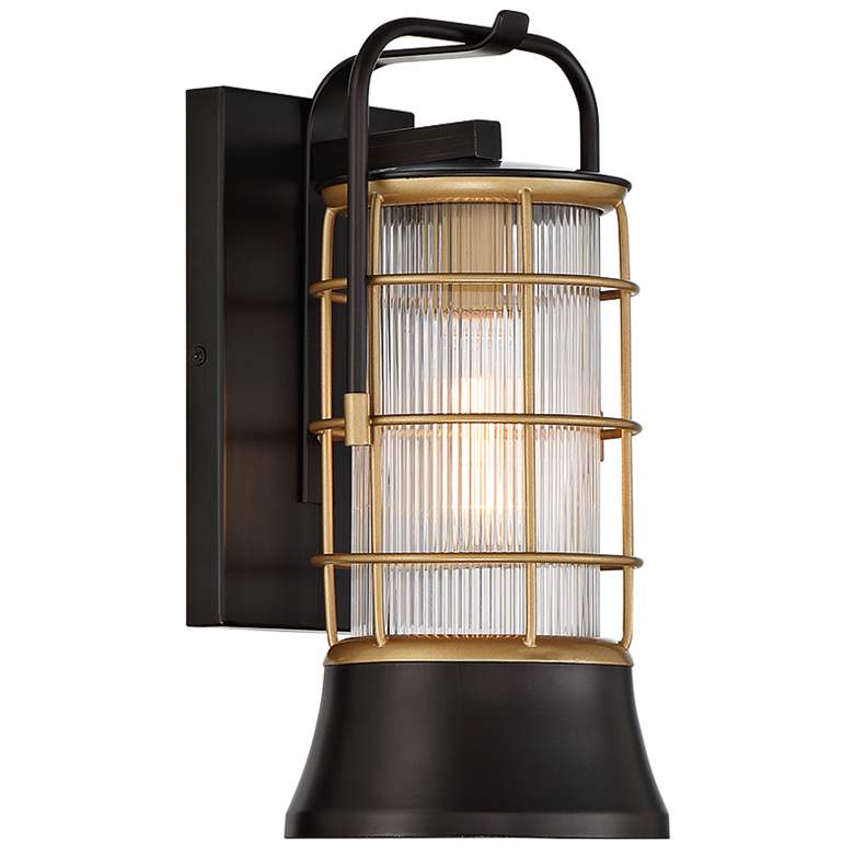 Image 3 Eurofase Rivamar 13 1/2" High Bronze Outdoor Wall Lantern more views