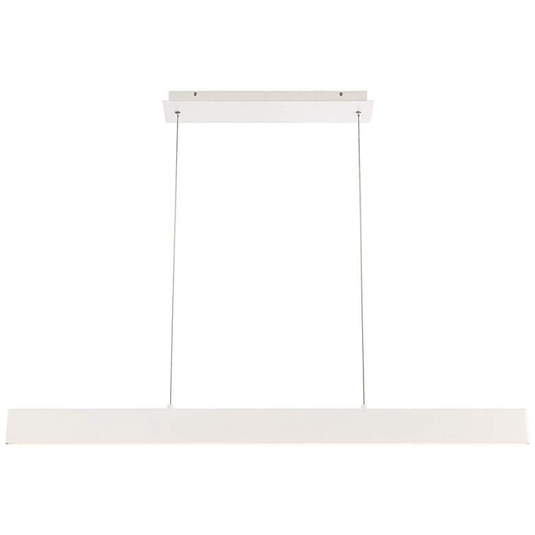 Image 1 Eurofase Rogers 46"W White LED Kitchen Island Light Pendant