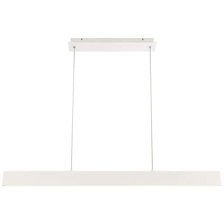 Image 1 Eurofase Rogers 46 inchW White LED Kitchen Island Light Pendant