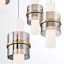 3_Eurofase Rola 10 Light 17.75" Pendant in Brushed Gold more views