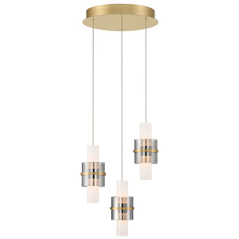 Image 1 Eurofase Rola 6 Light Pendant in Brushed Gold