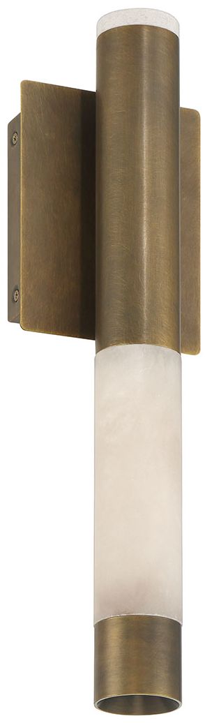 Image 2 Eurofase Ronda 16" Integrated LED Outdoor Wall Sconce in Weathered Brass more views