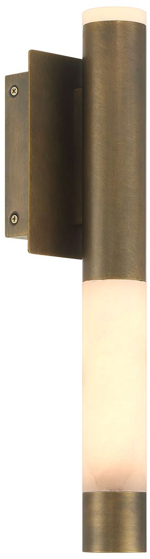 Image 3 Eurofase Ronda 16" Integrated LED Outdoor Wall Sconce in Weathered Brass more views