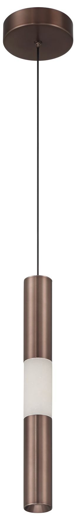 Image 2 Eurofase Ronda 16" LED Pendant in Harlow Bronze and Alabaster more views
