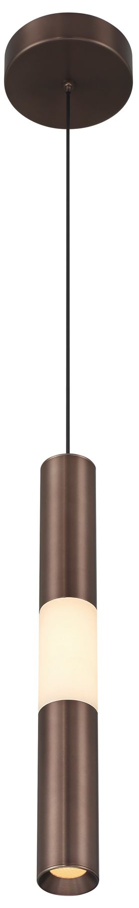 Image 3 Eurofase Ronda 16" LED Pendant in Harlow Bronze and Alabaster more views