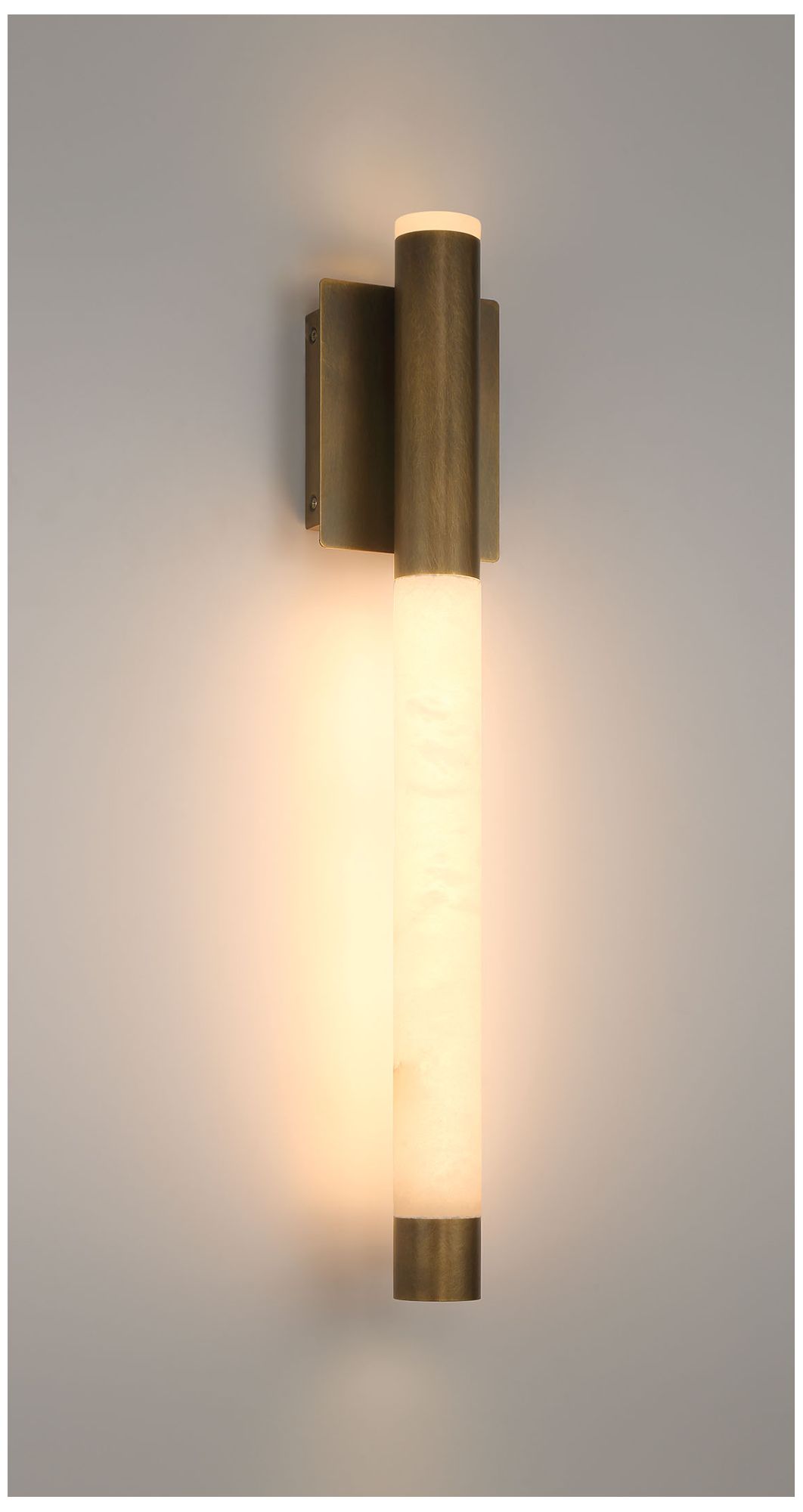 Image 7 Eurofase Ronda 24" Integrated LED Outdoor Wall Sconce in Weathered Brass more views
