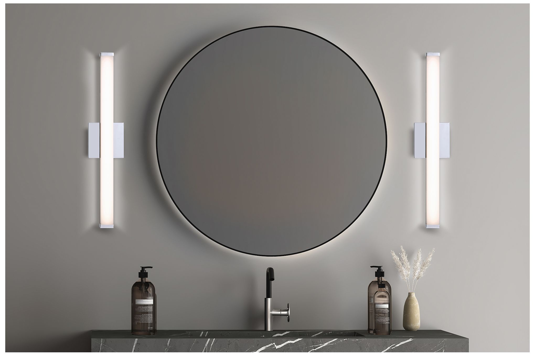 Image 4 Eurofase Ronning 24 inch Square Vanity Light in Chrome more views