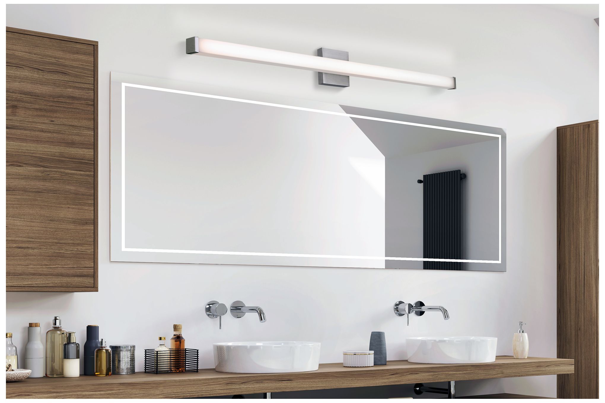 Image 4 Eurofase Ronning 48 inch Square Vanity Light in Brushed Nickel more views