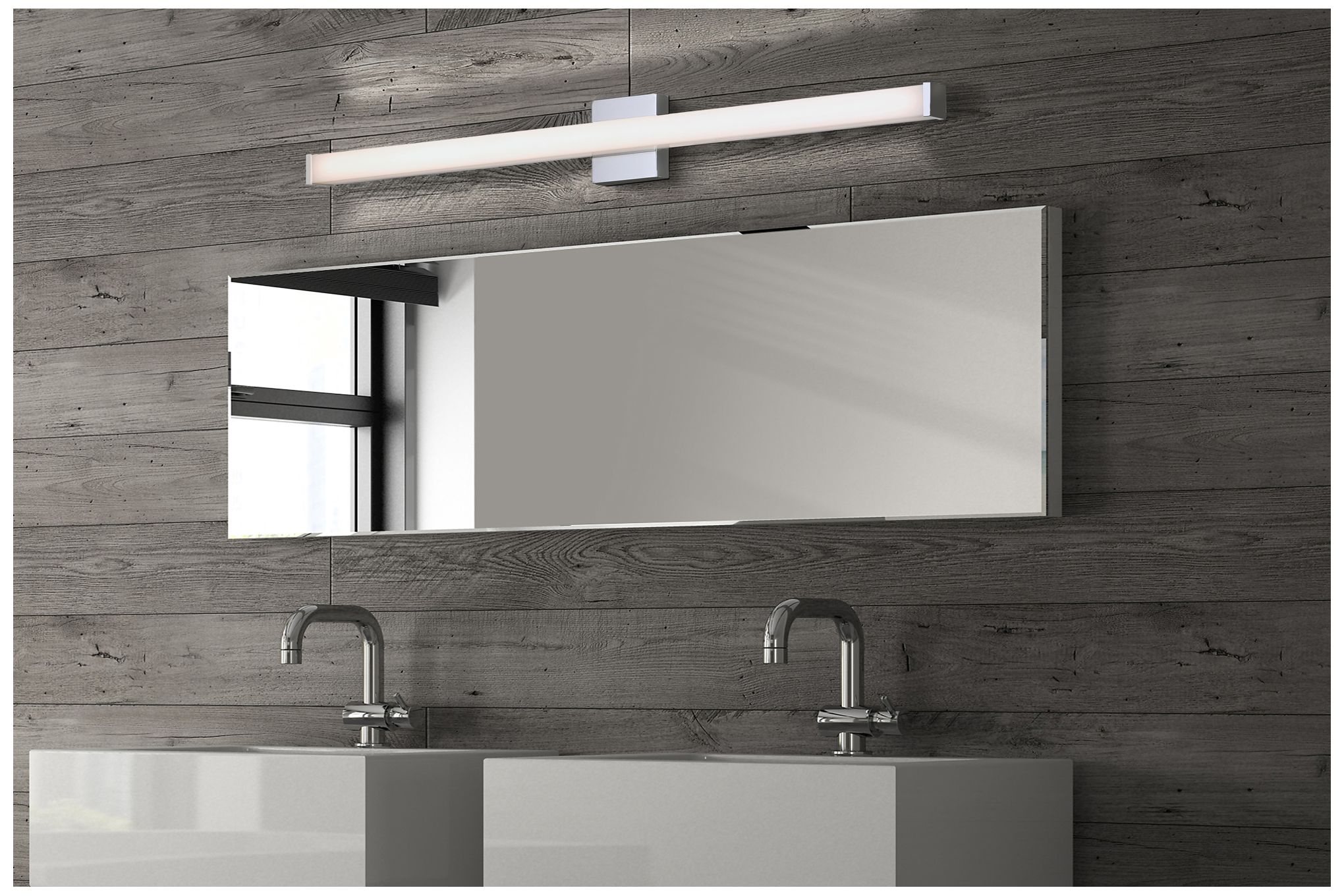 Image 4 Eurofase Ronning 48 inch Square Vanity Light in Chrome more views