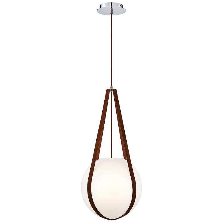 Image 2 Eurofase Rosemount 12 1/4 inch Modern Sling Opal White Glass Pendant Light