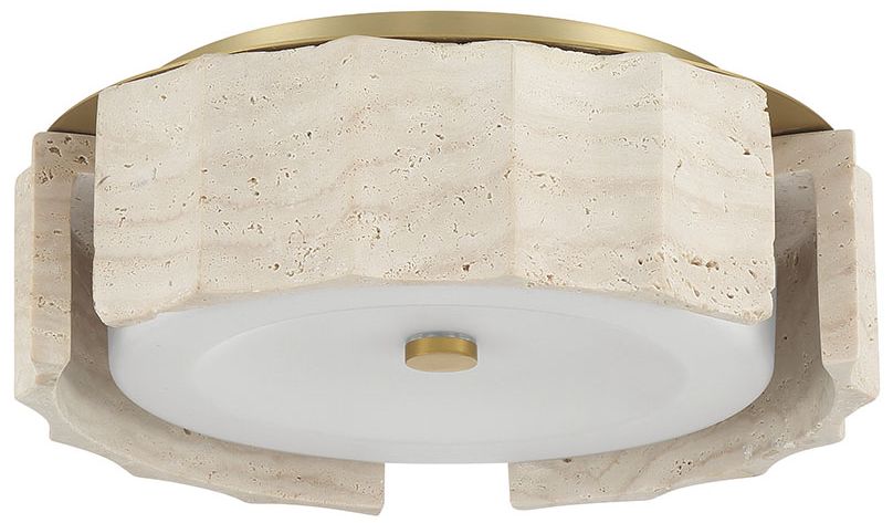 Image 4 Eurofase Roslington 12" Integrated LED Flush Mount in Gold more views