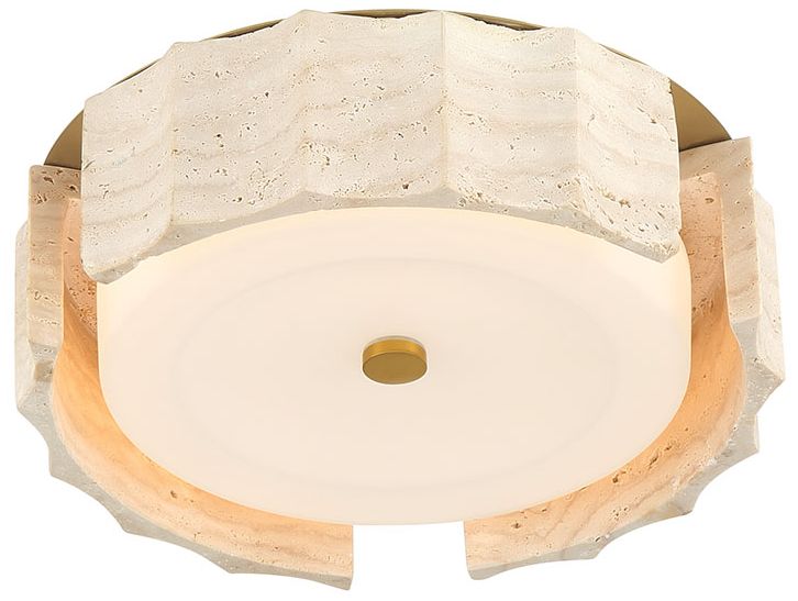 Image 5 Eurofase Roslington 12" Integrated LED Flush Mount in Gold more views
