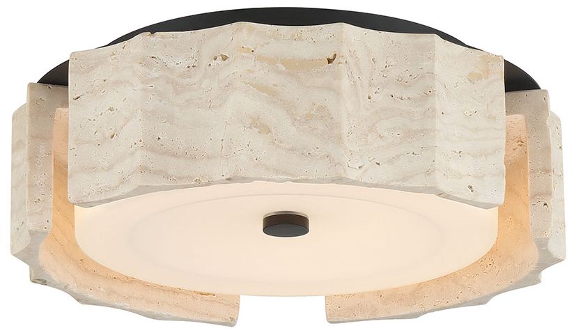 Image 3 Eurofase Roslington 12" Integrated LED Flush Mount in Matte Black more views