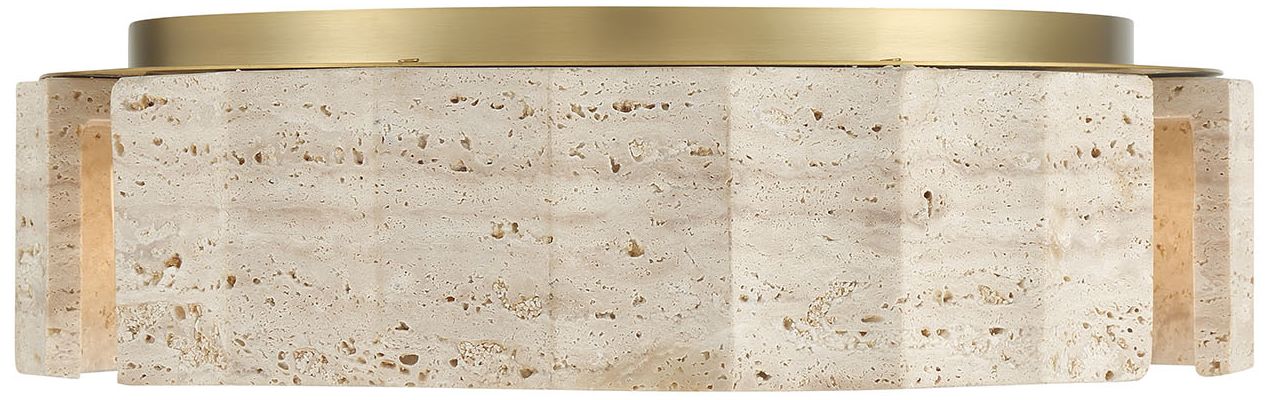 Eurofase Roslington 18" Integrated LED Flush Mount in Gold Finish