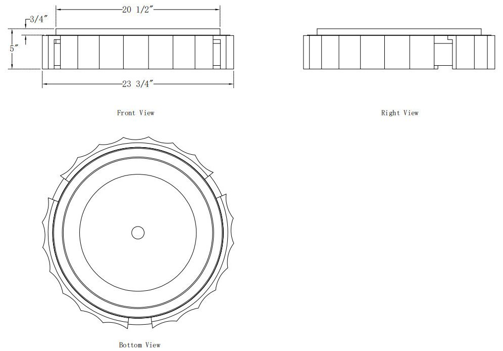 Image 6 Eurofase Roslington 24" Black Integrated LED Flush Mount more views