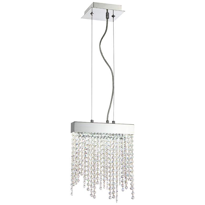 Image 3 Eurofase Rossi 9 3/4"W Chrome and Crystal LED Mini Pendant more views