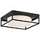 Eurofase Rover 12" Black with White Glass LED Ceiling Light