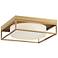Eurofase Rover 12" Soft Gold White Glass LED Flush Mount Ceiling Light