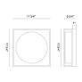 Eurofase Rover 12" Soft Gold White Glass LED Flush Mount Ceiling Light
