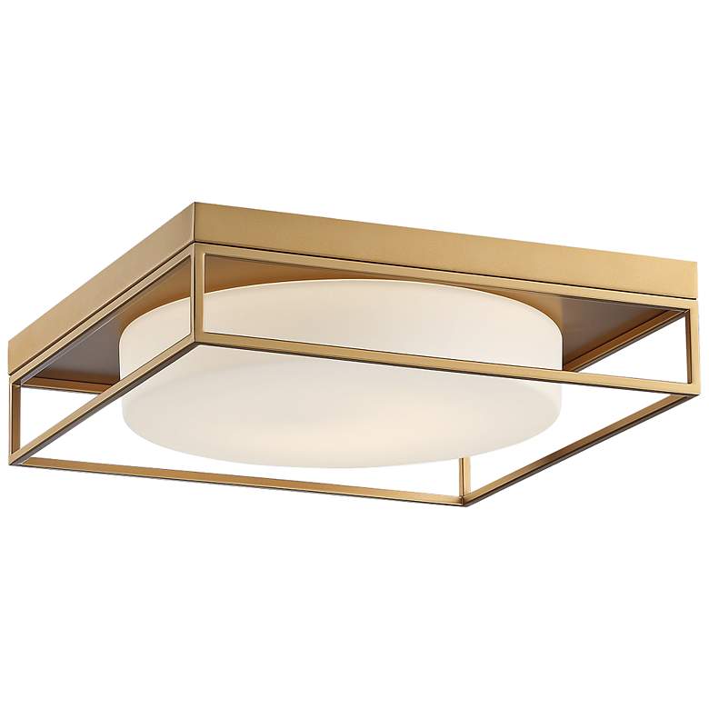 Image 1 Eurofase Rover 15" Wide Satin Gold LED Ceiling Light