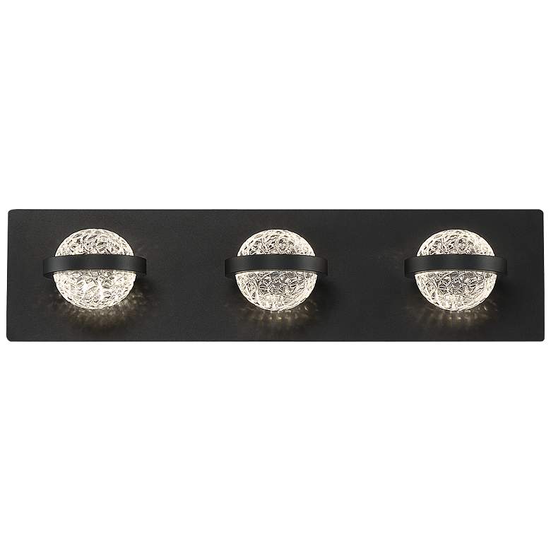 Image 2 Eurofase Ryder 19 3/4 inch Wide Black LED Bath Bar