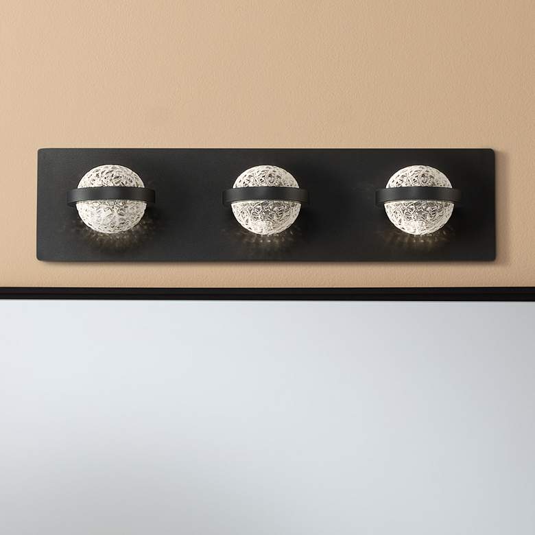 Image 1 Eurofase Ryder 19 3/4" Wide Black LED Bath Bar