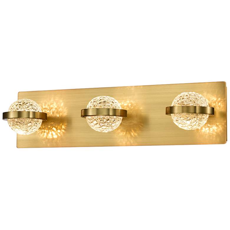 Image 3 Eurofase Ryder 19 3/4 inch Wide Gold 3-Light LED Bath Light more views