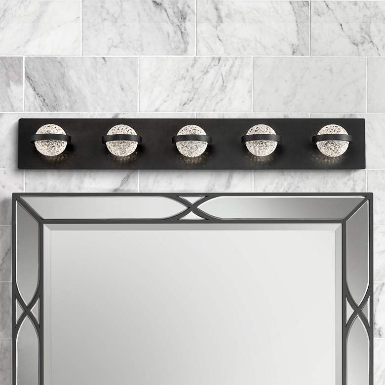 Image 1 Eurofase Ryder 32 3/4" Wide Black LED Bath Bar